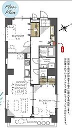 間取図画像 2SLDK
