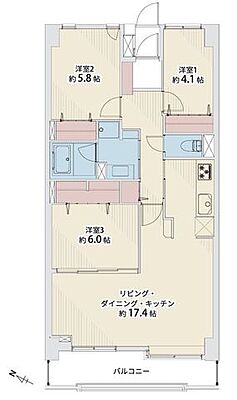 間取り 五輪パークマンション 4階/404