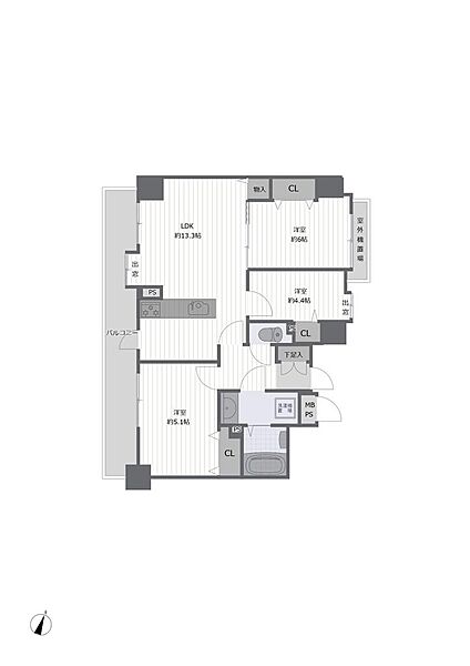 間取りを拡大表示