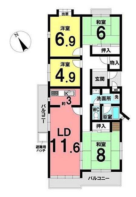 *間取り図*