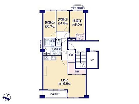 *間取り図*