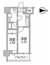 シーフォルム住吉（SYFORME住吉） 707 ｜ 東京都江東区大島１丁目5-9（賃貸マンション2K・7階・25.74㎡） その2