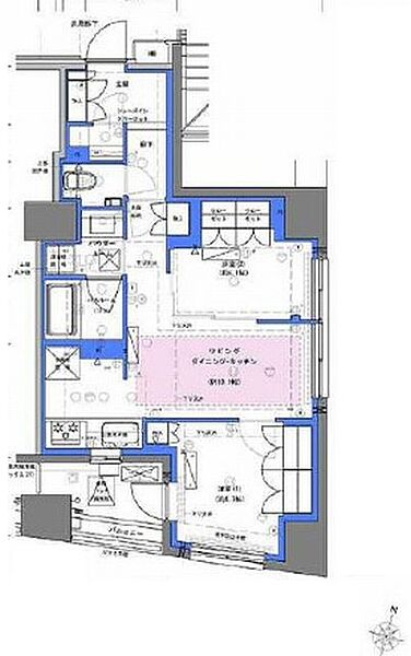 ディームス大手町ノース 805｜東京都千代田区神田多町２丁目(賃貸マンション2LDK・8階・50.03㎡)の写真 その2