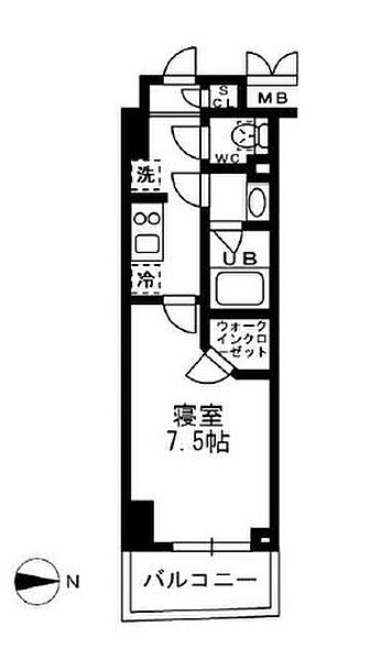 レジディア亀戸 1304｜東京都江東区亀戸５丁目(賃貸マンション1K・13階・25.27㎡)の写真 その2