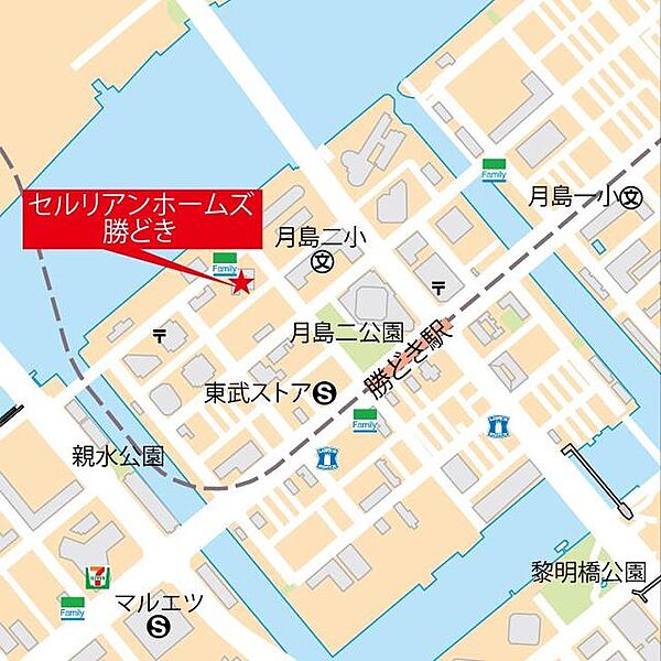 セルリアンホームズ勝どき 308｜東京都中央区勝どき３丁目(賃貸マンション3LDK・3階・68.23㎡)の写真 その17