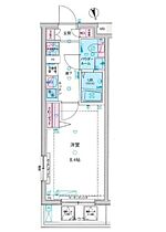 GENOVIA亀戸水神skygarden 413 ｜ 東京都墨田区立花１丁目30-14（賃貸マンション1K・4階・25.75㎡） その2