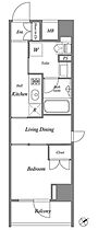 オルタナ門前仲町（ALTERNA門前仲町） 203 ｜ 東京都江東区深川１丁目8-11（賃貸マンション2K・2階・26.35㎡） その2