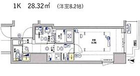 ジェノヴィア西大島グリーンヴェール 401 ｜ 東京都江東区大島１丁目21-11（賃貸マンション1K・4階・28.32㎡） その2