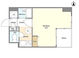 ガーラプレイス錦糸町 1Kの間取図画像
