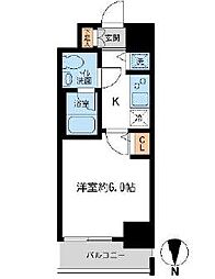 KDXレジデンス大島 1Kの間取図画像