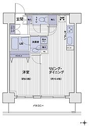 エスティメゾン大島 1LDKの間取図画像