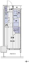 エスティメゾン大島 1Kの間取図画像