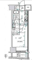 アルテシモコルソ 1Kの間取図画像