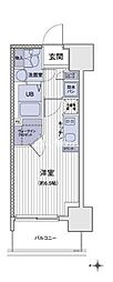 エスティメゾン大島 ワンルームの間取図画像