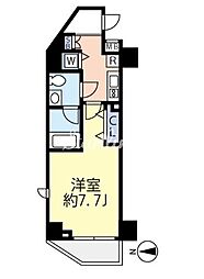 グランヴァン大島 1Kの間取図画像