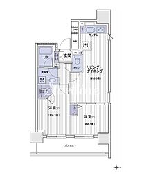エスティメゾン大島 2LDKの間取図画像