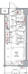 クレヴィスタ亀戸2 1Kの間取図画像