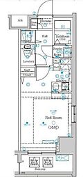 グランシアタワー亀戸 ワンルームの間取図画像