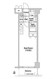 COMFORIA墨田立花 ワンルームの間取図画像