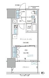 江東区大島4丁目マンション 1DKの間取図画像