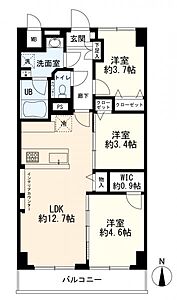 間取り：間取図　3LDK