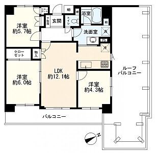 間取り：3ＬＤＫ