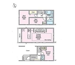 鎌倉市大船4丁目 新築戸建 全3棟 2号棟