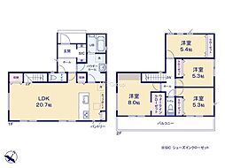 横浜市金沢区富岡西4丁目9期 新築戸建 全1棟 1号棟