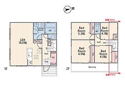 横浜市泉区上飯田町6期8期 新築戸建 全2棟 6期