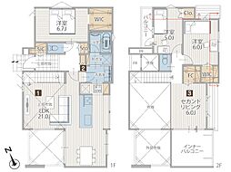 横浜市旭区中沢3丁目 新築戸建 全1棟 1号棟
