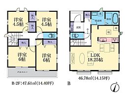 相模原市中央区上溝 新築戸建 全3棟 B号棟
