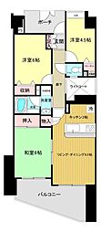 クレアコート三ツ境 3LDKの間取図画像