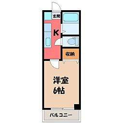 間取図画像 1K