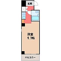 栃木県宇都宮市大通り2丁目（賃貸マンション1R・5階・22.55㎡） その2