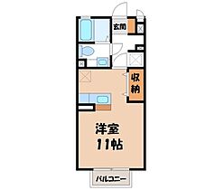 栃木県宇都宮市松原3丁目（賃貸アパート1R・1階・30.03㎡） その2