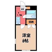 栃木県宇都宮市西川田町（賃貸アパート1K・1階・16.76㎡） その2