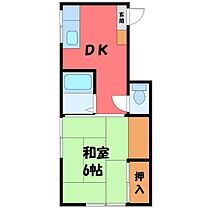 栃木県宇都宮市吉野2丁目（賃貸アパート1DK・2階・32.24㎡） その1