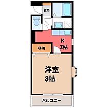 シトロンビレッジ  ｜ 栃木県宇都宮市簗瀬町（賃貸マンション1K・2階・32.91㎡） その2