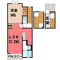 栃木県宇都宮市岩曽町（賃貸アパート1LDK・3階・52.99㎡） その2