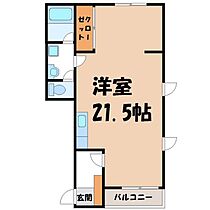 栃木県宇都宮市西2丁目（賃貸マンション1R・1階・44.79㎡） その2