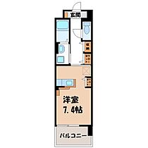 栃木県宇都宮市西川田本町2丁目（賃貸マンション1K・1階・30.96㎡） その2