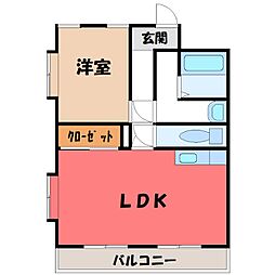 間取図画像 1LDK