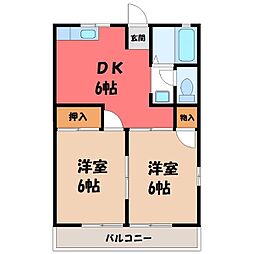 間取図画像 2DK