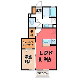 クローバーコート A 1階