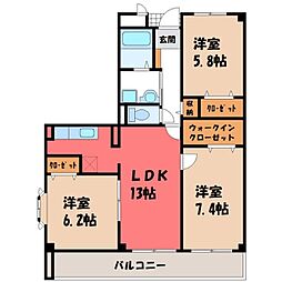 間取図画像 3LDK