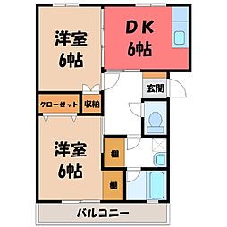 間取図画像 2DK