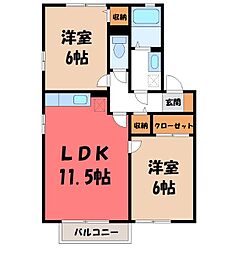 間取図画像 2LDK