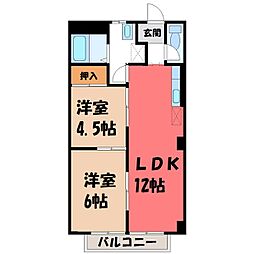 間取図画像 2LDK
