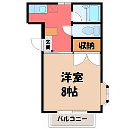 戸祭ハイツ 2階/-