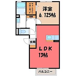 ダイアモンドマンション 1LDKの間取図画像